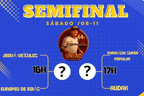 Semi final da 44° Copa União de Futebol Society no Aerobar