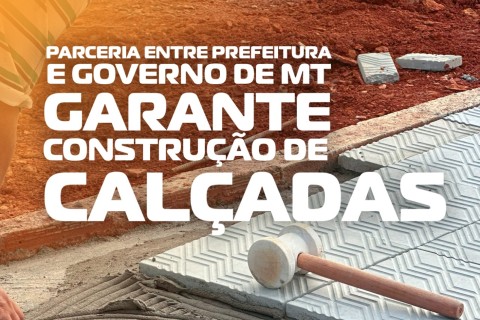 Em Barra do Garças, parceria entre Prefeitura e Governo de MT garante construção de calçadas em bairros estratégicos