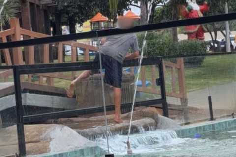 Praça do Jardim dos Ipês sofre depredação antes mesmo da entrega oficial