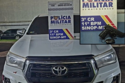 Dono de caminhonete é vítima de sequestro à mão armada no interior do Estado