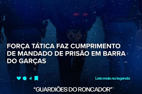 Força Tática cumpriu um mandado de prisão em aberto .